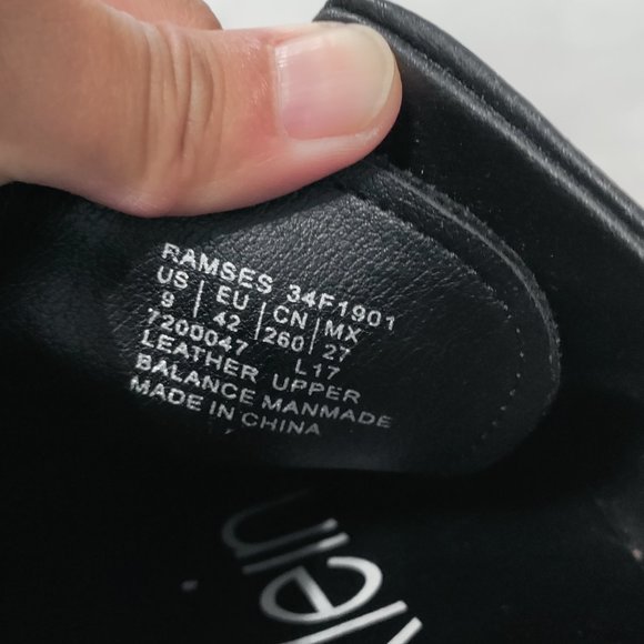 Calvin Klein Men\'s Ramses Black Leather Size 9 US main image 6